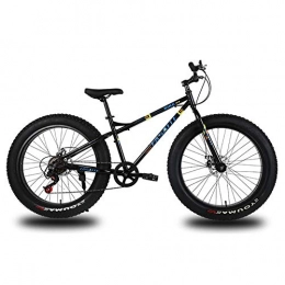 YXYLD Fat Tyre Bike YXYLD 26 Inch Fat Tires Men's Mountain Bikes, High-carbon Steel Hardtail Mountain Bike, Mountain Bicycle with Adjustable Seat, 21 / 24 / 27 Speed, Spoke Wheel