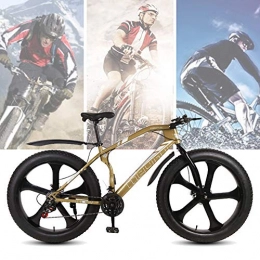 YXYLD Bike YXYLD Fat Bike, Beach Snow Man Mountain Bike, 26 Inch Double Disc Brake Wide Tire Off-road Variable Speed Bike, Suitable for Height 165-185cm, 4.0 Inch Anti-skid Tire