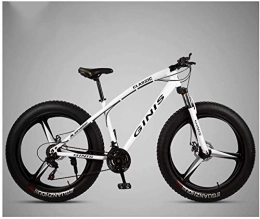 YZ-YUAN Fat Tyre Bike YZ-YUAN 26 Inch Mountain Bicycle, High-Carbon Steel Frame Fat Tire Mountain Trail Bike, Men's Womens Hardtail Mountain Bike with Dual Disc Brake,