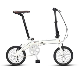 TYXTYX Folding Bike 14 in City Folding Mini Compact Bike Bicycle Urban Commuter, Disc Brakes Mountain Bicycle, Ultra-Light Portable Women's City Riding Mountain Cycling for Travel Go Working