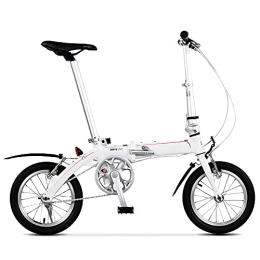 DODOBD Folding Bike 14 Inch Lightweight Alloy Folding City Bike Bicycle, Mini Portable Student Comfort, Double V-brake, Lightweight Commuting Bike ​for Men and Wome Casual Bicycle Damping Bicycle