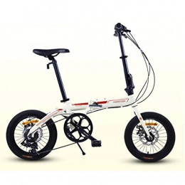 Radiancy Inc Bike 16 Inches Folding Bike Ultra-Light Portable Speed-Changing Bicycle Travelling Small Bicycle 7 Speed