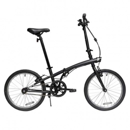 BEIGOO Folding Bike 20'' Folding Bike, Single Speed Gears, Lightweight High Tensile Steel Frame with V Brake, Foldable Compact Bicycle with Anti-Skid and Wear-Resistant Tire for Male And Female Adult-black-20inch