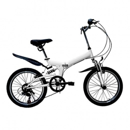 CUHSPOL Folding Bike 20" Folding Lightweight Bicycle 6 Variable Speed Bike for Student&Adult
