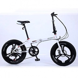 20" Folding Lightweight Bicycle 7 Variable Speed Bike for Student&Adult