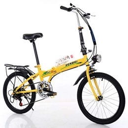 Allround Helmets Folding Bike 20 Inch ​​City Folding Mini Bike, Variable Speed Men Women Adult Folding Bicycle Lightweight, Stylish and Fast Folding for Student Bike Male and Female Bicycle B, 20 Inch