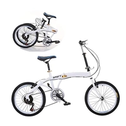 Byjia Folding Bike 20 Inch Folding Bicycle, Lightweight Portable Variable Speed Bike for Children Adult Male And Female Students