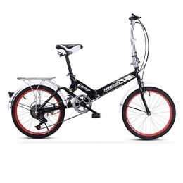 BEIGOO Bike 20 Inch Folding Bike, 7 Speed Suspension Foldable Bicycle, Dual Disc Brakes, Mini Lightweight Comfort Bikes, For Adult Office Worker Student-D-20inch
