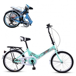 20-inch Folding Bike Commuter Foldable bicycle Women's Adult Student Car Bike Lightweight Aluminum Frame Shock Absorption Adult Folding Bicycle