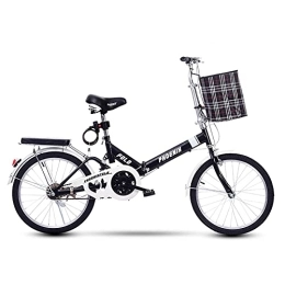 CHHD Folding Bike 20 Inch Folding Bike， Mini Lightweight City Foldable Bicycle Compact Suspension Bike for Adult Men And Women Teens Student Office Worker Urban Environment