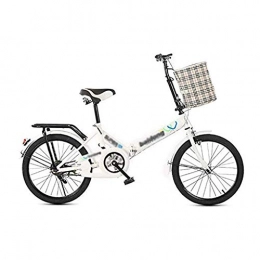 FDSH Bike 20-Inch Folding Speed ​​Bicycle, Student Folding Bike, Folding Speed ​​Bicycle, Damping Bicycle, shockabsorption, for Men And Women-A