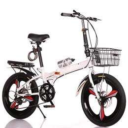 zwayouth Bike 20 Inch Single Gear Shifting Folding Bike for Adults and Students, Multiple Colors