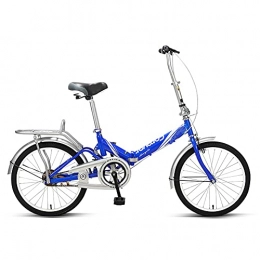 Fei Fei Bike 20" Lightweight Alloy Folding City Bike Bicycle, Comfortable Mobile Portable Compact Lightweight Great Suspension Folding Bike for Men Women - Students and Urban Commuters / A / 20inch