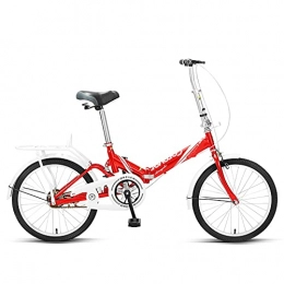 Fei Fei Folding Bike 20" Lightweight Alloy Folding City Bike Bicycle, Comfortable Mobile Portable Compact Lightweight Great Suspension Folding Bike for Men Women - Students and Urban Commuters / F / 20inch