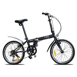 TYXTYX Bike 20in 6 Speed ​​City Folding Mini Compact Bike Bicycle Urban Commuter, Portable Women's City Riding Mountain Cycling for Travel Go Working