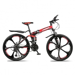 DKZK Bike 21 / 24 / 27 / 30 Speed Variable Speed Adjustable Dual Shock Absorber Disc Brake Cross-Country Bike 26 / 27 Inch Folding Mountain Bike