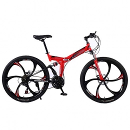 LIU Bike 21 speed Bicycle, 24 / 26 inch folding mountain bike brake Lady bike 6 knife wheel and Spoke wheel folding bicycle, 24inch21Speed