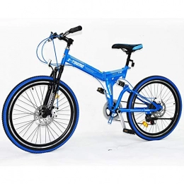 CUHSPOL Folding Bike 24" Lightweight Alloy Folding City Bike Bicycle, 7 SP, Seat shock absorption