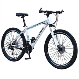 Lfore Bike 26 Inch 21-speed Mountain Bike Bicycle, Lightweight Alloy Folding Bicycle, Small Portable ​​City Variable Speed Cross-country Bike for Adults, Men Women Ladies Teens (Blue)