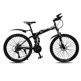 RECORDARME Folding Bike 26 Inch Folding Mountain Bicycle, for 21speed Shock Absorption Adult Bike, for Urban Environment and Commuting To and From Get Off Work