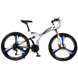 DYB Folding Bike 26-Inch Road Bicycle, 27-Speed Bikes, Double Disc Brake, High Carbon Steel Frame, Road Bicycle Racing, Men's And Women Adult-Only Folding mountain bike double shock