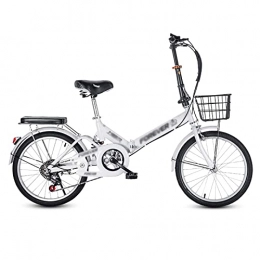 SFSGH Folding Bike 7 Speed Folding Bike for Adult Men And Women Teens, 20 Inch Mini Lightweight Foldable Bicycle for Student Office Worker Urban Environment