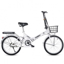 ABDOMINAL WHEEL Folding Bike,City Bike Bicycle for Adults Men and Women 7 Speed Lightweight Mini Folding Bike with V Brake, Commuter Rear Carry Rack