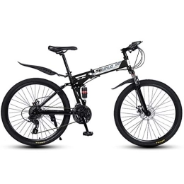  Bike Adult Foldingmountain Bike, Foldable Outroad Bicycles, Folded Within 15 Seconds, 21 24 27 Speed 26in Lightweight Folding Bike