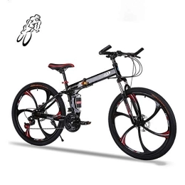  Bike Adult MTB Bikes, Folding Outroad Bicycles, Foldablemountain Bicycle, Folding Bike, 21 Speed Lightweight Mini Folding Bike 26Inch