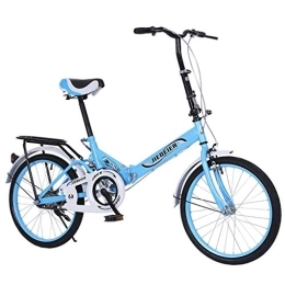 Generic Folding Bike Adult Road Racing Bike Mountain Bikes 20in Folding Bikes for Women City Compact Suspension Bike Adult Students Ultra-Light Portable Women's City Mountain Cycling Bicycles V Brake with Comfort