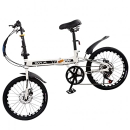 Agoinz Folding Bike Agoinz Mountain Bicycle Folding Bike 20 Inch, Anti-skid Tires, Easy To Fold, Small Space Occupation, Ergonomic Saddle Retractable