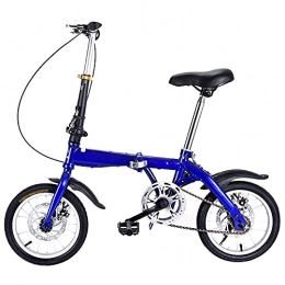 Agoinz Bike Agoinz Mountain Bike 12" Folding Bike For Adults Blue Folding Bike Soft Cushion, Dustproof Wear-resistant Tires Bicycl Low Friction, Effortless Riding