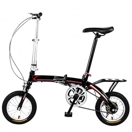 Agoinz Bike Agoinz Mountain Bike 12 Inches Folding Bike Black Dustproof Wear-resistant Tires Bicycl Low Friction, Effortless Riding, Breathable And Smooth Soft Cushion