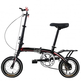 Agoinz Folding Bike Agoinz Mountain Bike Black 12 Inches Dustproof Wear-resistant Tires Bicycl Low Friction, Effortless Riding, Breathable And Smooth Soft Cushion Folding Bike Happy