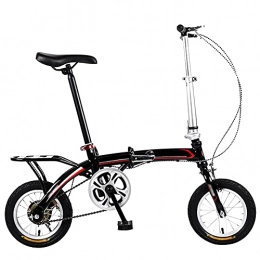 Agoinz Folding Bike Agoinz Mountain Bike Folding Bike Black 12 Inches Dustproof Wear-resistant Tires Bicycl Low Friction, Effortless Riding, Breathable And Smooth Soft Cushion