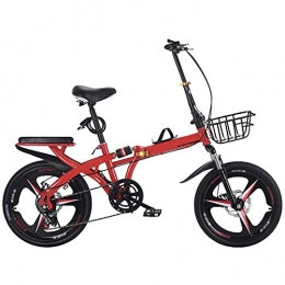 Agoinz Bike Agoinz Mountain Bike ​Red Bike Wear-resistant Tires Folding Bicycl Low Friction, Dustproof, Effortless Riding, Breathable And Smooth Soft Cushion