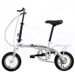 Agoinz Folding Bike Agoinz Mountain Bike White 12 Inches Dustproof Wear-resistant Tires Bicycl Low Friction, Effortless Riding, Breathable And Smooth Soft Cushion Folding Bike