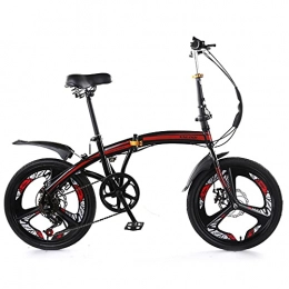 Agoinz Folding Bike Agoinz Mountain Bikes Fast Folding Thickened High Carbon Steel Material, Six Level Sensitive Shifting, For 20 Inch, ​For Adults Men Women Cycling Ergonomic