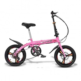 Agoinz Folding Bike Agoinz Universal Folding Bicycle, 16-inch Wheels, 6 Speeds, Light And Easy To Fold And Shock Absorption, Very Suitable For Urban And Rural Travel, Multi-color