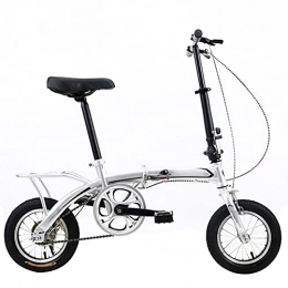Agoinz Bike Agoinz White Mountain Bike Folding Bike 12 Inches Dustproof Wear-resistant Tires Bicycl Low Friction, Effortless Riding, Breathable And Smooth Soft Cushion