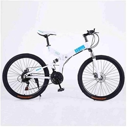 aipipl Folding Bike aipipl Bicycle Mountain Bike Adult MTB Foldable Road Bicycles For Men And Women 24In Wheels Adjustable Speed Double Disc Brake Off-road Bike