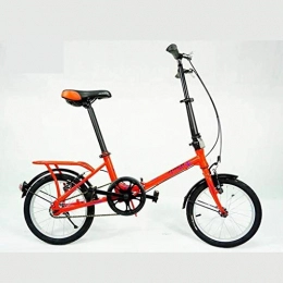 AJH Folding Bike AJH 16 inch portable folding bicycle child adult men and women students lightweight folding bicycle leisure bicycle