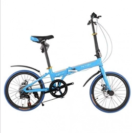 AJH Folding Bike AJH 20 inch 16 inch aluminum alloy folding car 7 speed disc brake folding bicycle youth bicycle sports bicycle leisure bicycle