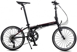 AJH Bike AJH Folding Bikes Bicycle Folding Bicycle Unisex 20 Inch Shift Disc Brakes Sports Portable Bicycle (Color: Purple, Size: 150 * 32 * 107cm)