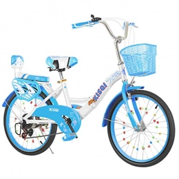 ALUNVA Bike ALUNVA 20 22inch Kid Bike, Compact Bike, Folding Bicycle, Portable Bicycle, Mini Lightweight Foldable Bicycle, Blue Black-Blue 2 22inch