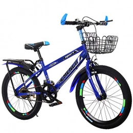 AMEA Folding Bike AMEA 20 / 22 Inch Single Speed Folding Bicycle, Lightweight Bicycle, Full Suspension Mountain Bike, Steel Frame Bikes Portable Traditional Commuter University Road Bicycle, Blue, 20 inch