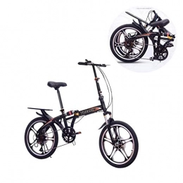 AMIHOOL Folding Bike AMIHOOL Folding Bike, Adults Lightweight Foldable 20 Inch Sports Bicycle, College Students Cycling Bike in Campus (Black)