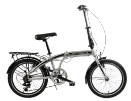 Generic Bike Ammaco Folding Bike Pakka Metro 20" Wheel Commuter Bike Silver