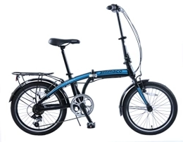 Ammaco Bike Ammaco. Pakka 20" Wheel Folding City Commuter Holiday Caravan Folder Bike 6 Speed Blue / Black