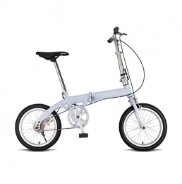 AOHMG Folding Bike AOHMG Folding Bikes for Adults Lightweight, Single-Speed Foldable Bike With Comfort Saddle, Blue_16in